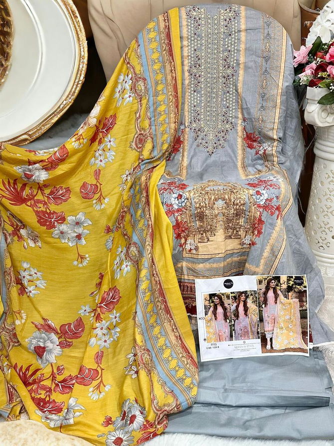 1326 A And B By Mehbbob Tex Cotton Embroidery Pakistani Suits Wholesale Suppliers In India
